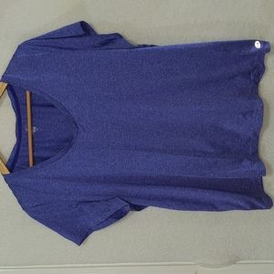 Spalding 1X heathered blue speed-dri workout tee